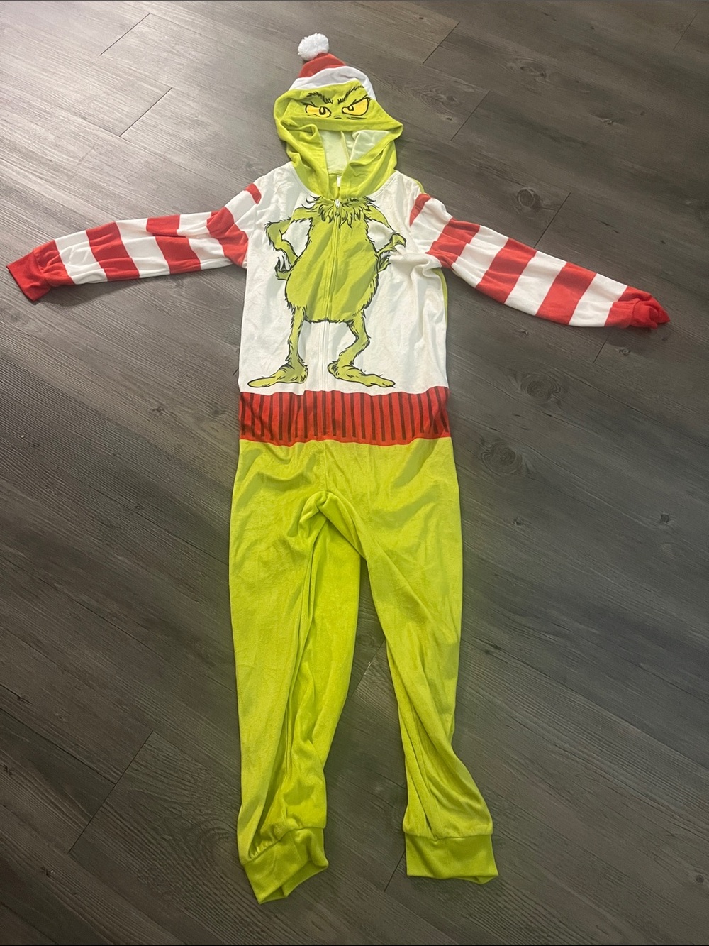 Target Kids Grinch One-Piece Costume - Green, Red, White
